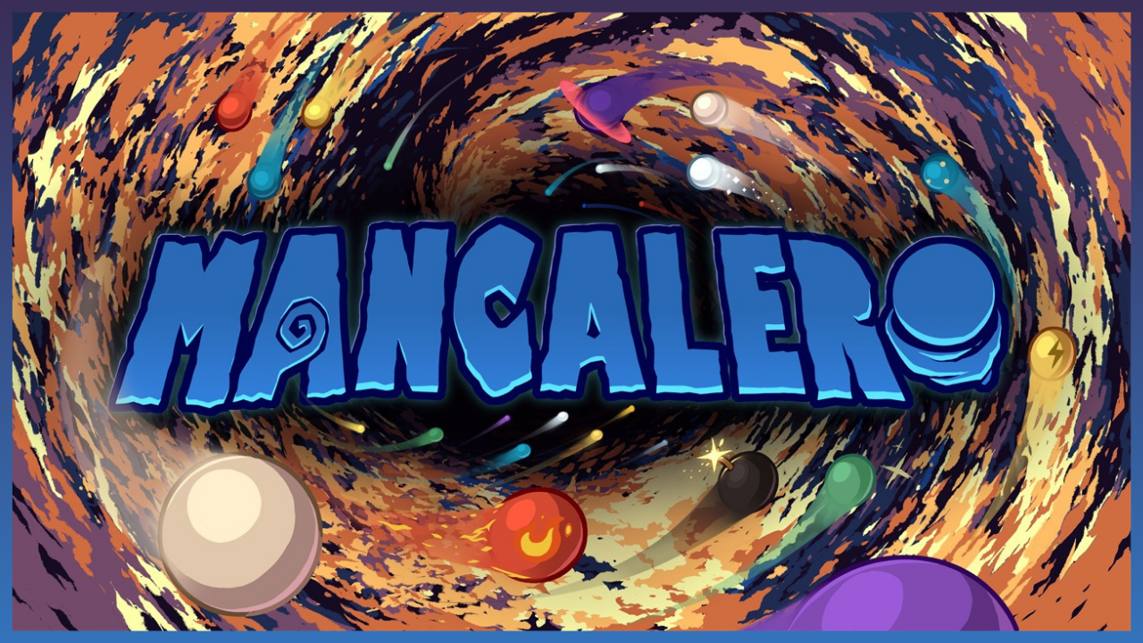 Mancalero library logo, 1280 by 720