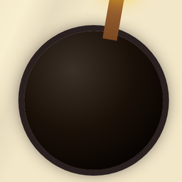 Bomb marble icon
