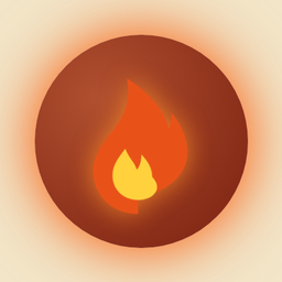 Fire marble icon